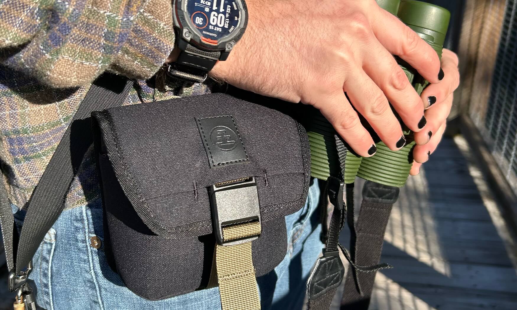 Charcoal Black 25mm Binocular Pouch product image #2